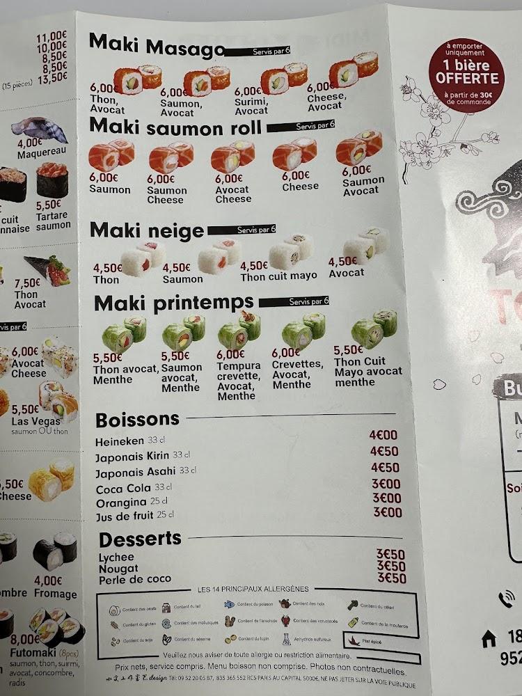 Restaurant Le Tokyo - Menu Image 4